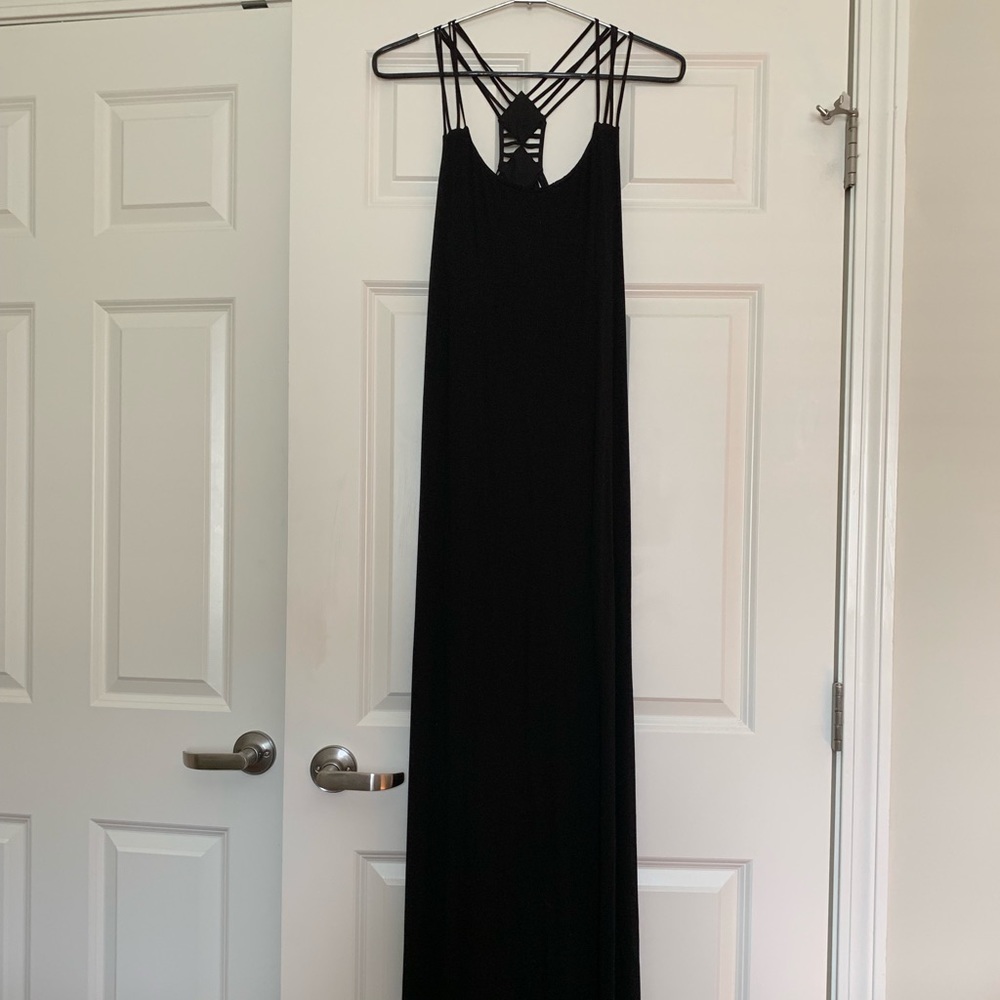 Black maxi dress